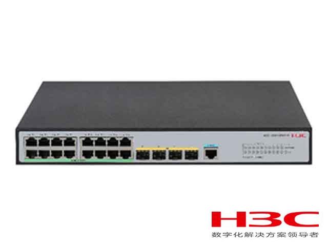 H3C LS-5016PV5-EI交换机 S5016PV5-EI(L2以太网交换机主机,支持16个10/100/1000BASE-T电口,支持4个1000BASE-X SFP端口,支持AC)