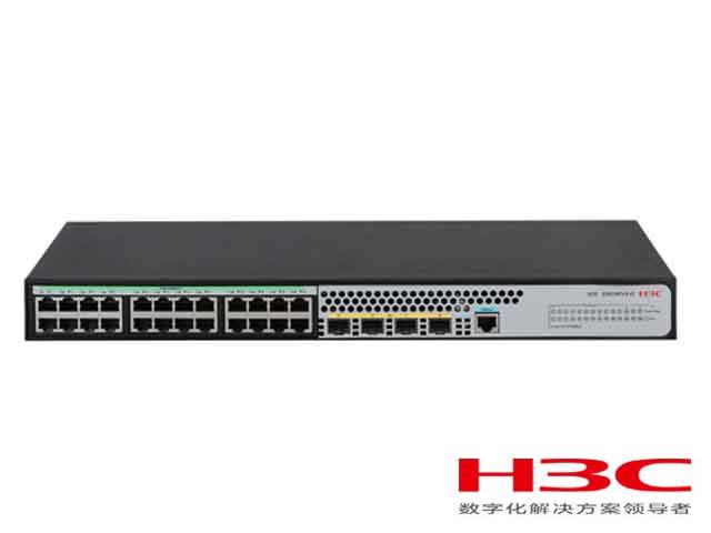 H3C S5024PV5-EI交换机 LS-5024PV5-EI(L2以太网交换机主机,支持24个10/100/1000BASE-T电口,支持4个1000BASE-X SFP端口,支持AC)