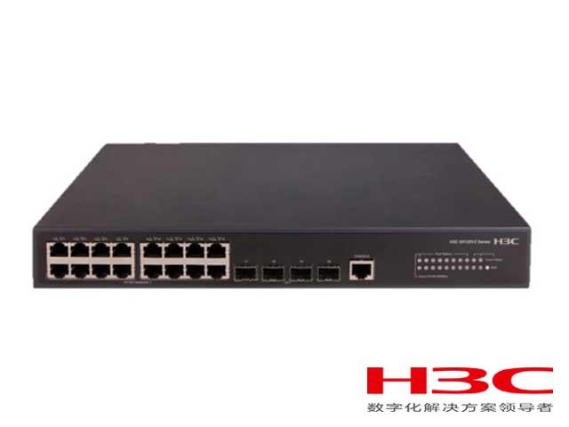 H3C S5120V2-20P-LI交换机 LS-5120V2-20P-LI(L2以太网交换机主机,支持16个10/100/1000BASE-T电口,支持4个1000BASE-X SFP端口,支持AC)