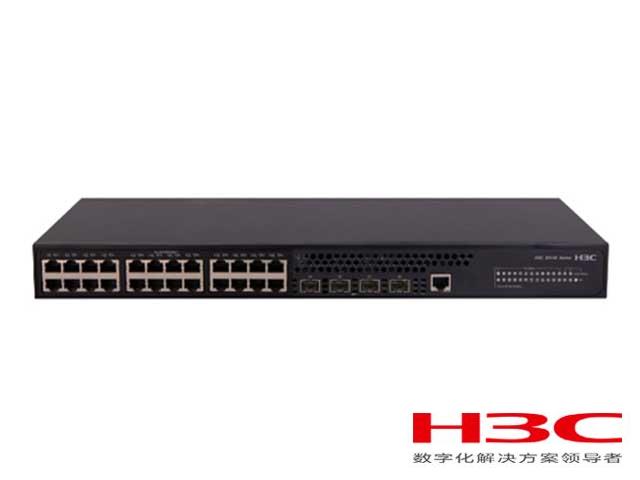 H3C S5120V2-28P-LI交换机 LS-5120V2-28P-LI(L2以太网交换机主机,支持24个10/100/1000BASE-T电口,支持4个1000BASE-X SFP端口,支持AC)