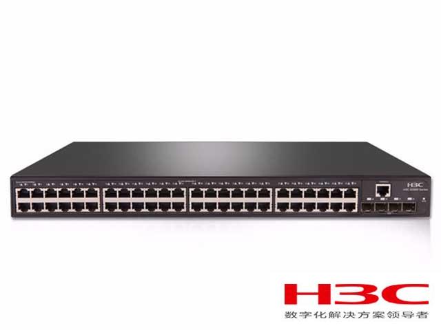 H3C S5120V2-52P-LI交换机 LS-5120V2-52P-LI(L2以太网交换机主机,支持48个10/100/1000BASE-T电口,支持4个1000BASE-X SFP端口,支持AC)