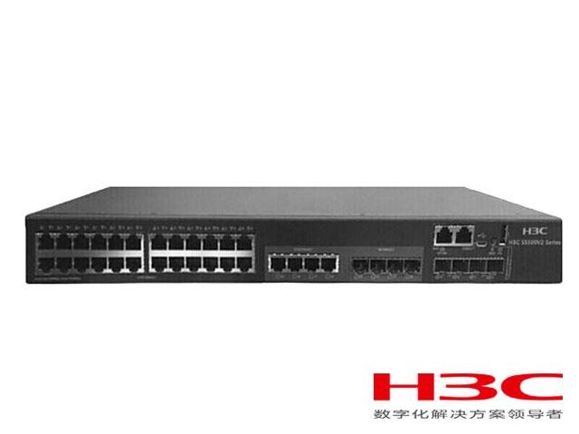 H3C S5500V2-34S-EI交换机 LS-5500V2-34S-EI(L3以太网交换机主机(28GE(4SFP Combo口)+2SFP+2SFP Plus+2QSFP Plus),交流供电)