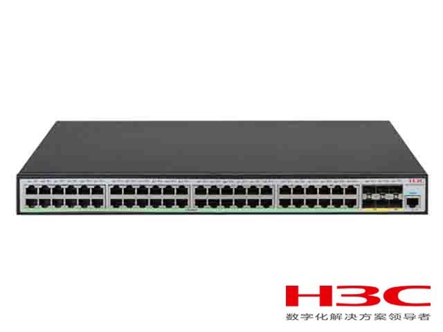 H3C S5500V3-54PS-SI交换机 LS-5500V3-54PS-SI(L3以太网交换机主机,支持48个10/100/1000BASE-T电口,支持4个1G BASE-X SFP端口,支持2个1G/10G BASE-X SFP Plus端口,支持AC)