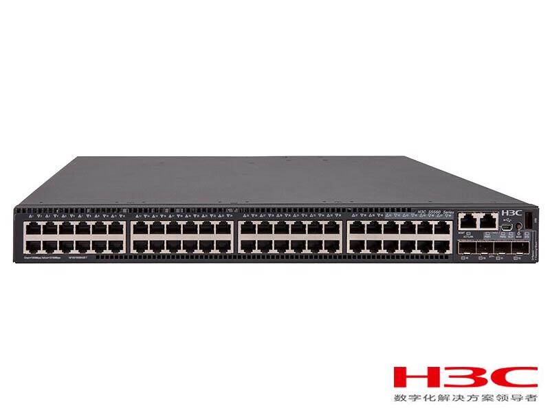H3C S5560-54S-EI交换机 LS-5560-54S-EI(L3以太网交换机主机,支持48个10/100/1000BASE-T端口,支持4个10G/1G BASE-X SFP+端口,支持2个40G QSFP+端口)