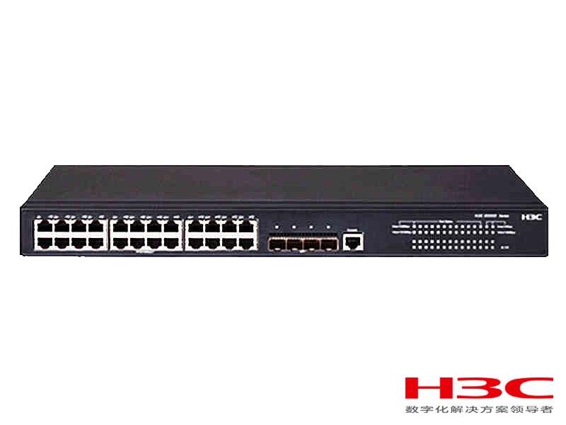 H3C S5500V2-28F-SI交换机 LS-5500V2-28F-SI(24个100/1000Base-X千兆SFP口,8个Combo 10/100/1000Base-T自适应以太网端口（与后8个SFP口Combo）,2个千兆SFP口,2个万兆SFP+口)