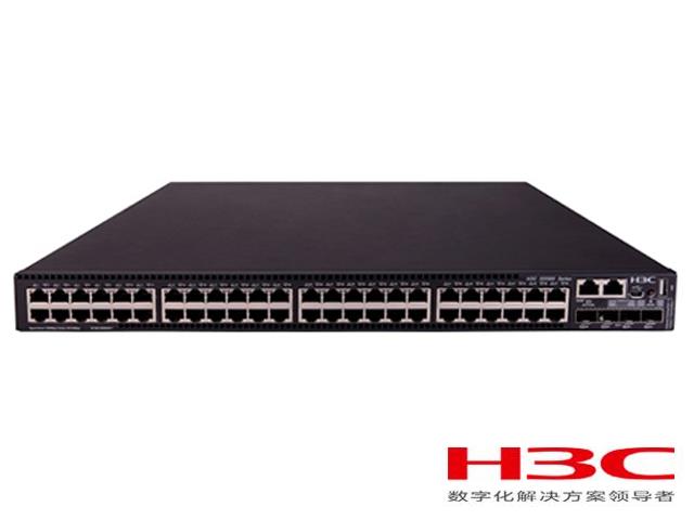 H3C S5560X-54C-PWR-EI交换机 LS-5560X-54C-PWR-EI(L3以太网交换机主机,支持48个10/100/1000BASE-T端口,支持4个10G/1G BASE-X SFP+端口,支持1个Slot,支持PoE)