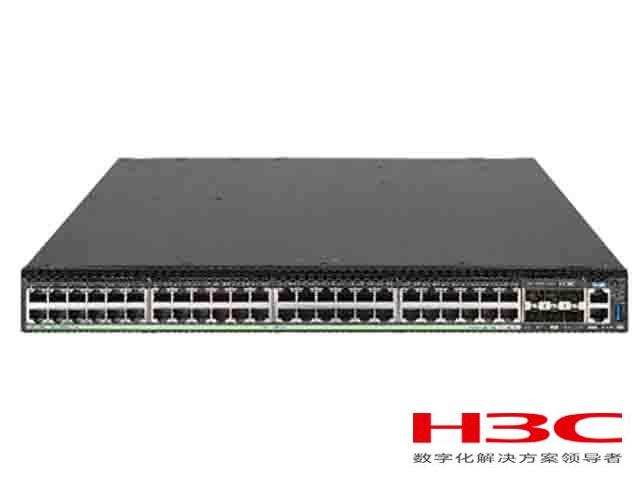 华三S5560X-58C-HI交换机 LS-5560X-58C-HI(L3以太网交换机主机,支持48个10/100/1000Base-T电口,6个1G/10GBase-X SFP Plus端口,支持2个插槽)