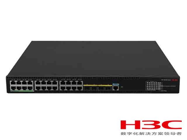 H3C S5570S-28S-HPWR-EI交换机  LS-5570S-28S-HPWR-EI(L3以太网交换机主机,支持24个10/100/1000BASE-T电口,支持4个1G/10G BASE-X SFP Plus端口,POE+)