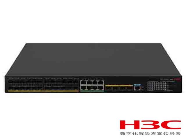 H3C LS-5570S-36F-EI交换机  S5570S-36F-EI L3以太网交换机主机,支持24个1000BASE-X SFP端口,支持8个10/100/1000BASE-T电口,支持4个1G/10G BASE-X SFP Plus端口