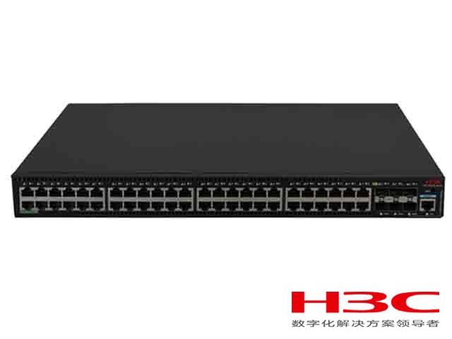 H3C S5570S-54S-EI交换机  LS-5570S-54S-EI(L3以太网交换机主机,支持48个10/100/1000BASE-T电口,支持6个1G/10G BASE-X SFP Plus端口)