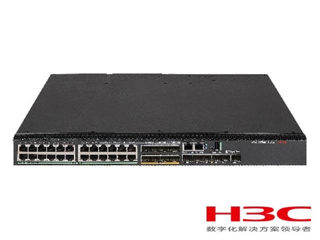H3C华三S5580S-24T6X-EI交换机 H3C LS-5580S-24T6X-EI L3以太网交换机主机,支持24个10/100/1000Base-T端口,8个1000 SFP Combo口,6个1G/10GBase-X SFP Plus端口