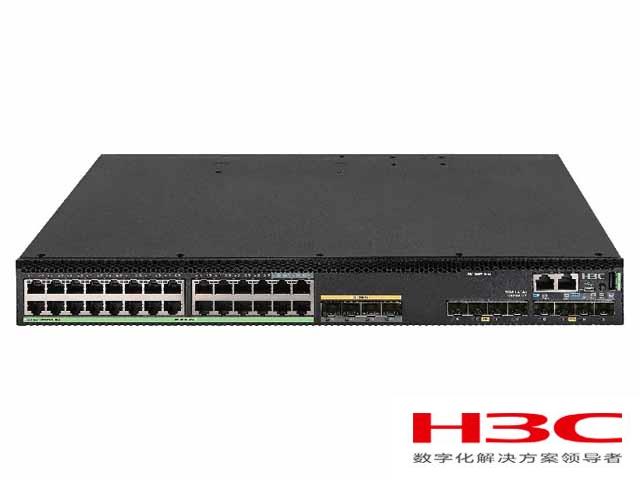华三LS-5590-28T8XC-HI交换机 (H3C S5590-28T8XC-HI L3以太网交换机主机,支持28个10/100/1000Base-T端口(含4个SFP Combo口),8个1G/10GBase-X SFP Plus端口,支持2个Slot)