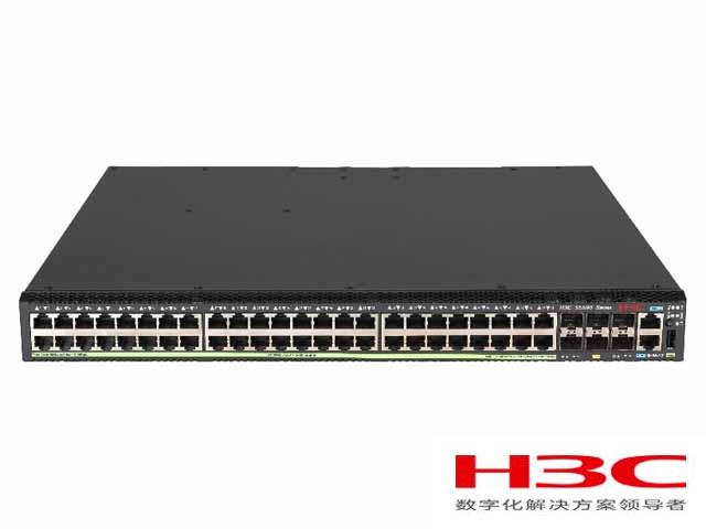 华三LS-5590-48P6XC-EI交换机 (H3C S5590-48P6XC-EI L3以太网交换机主机,支持48个10/100/1000BASE-T PoE+电口,6个1G/10G BASE-X SFP Plus端口,支持1个Slot)