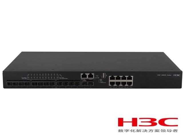 H3C S6520-26Q-SI交换机 LS-6520-26Q-SI(L3以太网交换机主机,支持24个1G/10GBase-X SFP Plus端口,支持2个40G QSFP Plus端口)